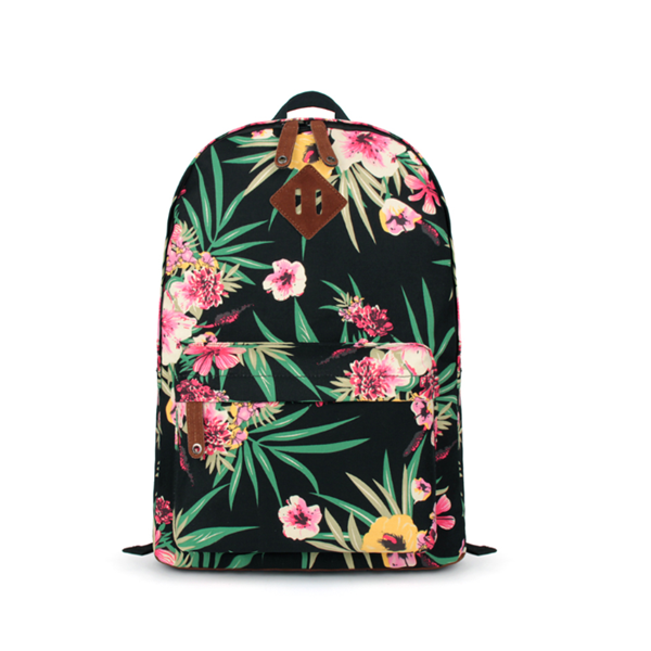 Tropical Flora Print Laptop Backpack on Luulla